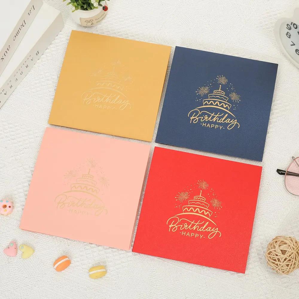 Birthday Card 3D Laser-Cut Pop-Up LED Light & Music