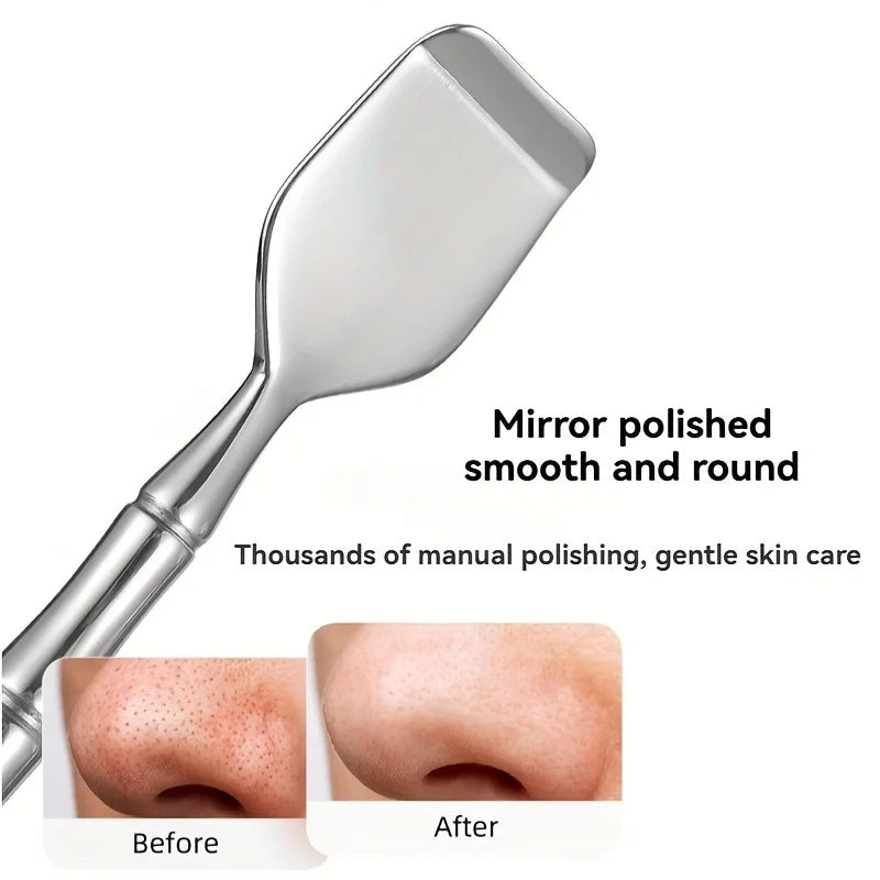 Blackhead Remover Stainless Steel Double-Sided Ergonomic Grip