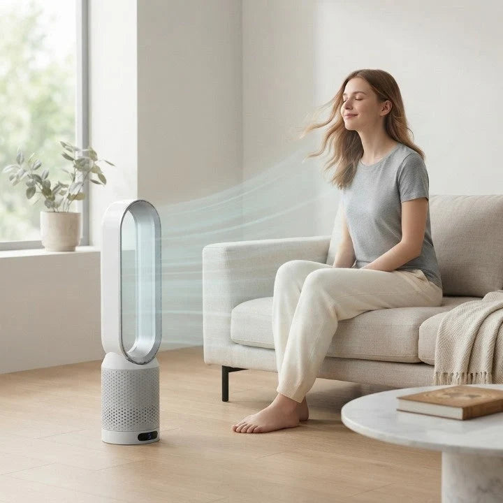 Bladeless Tower Fan Quiet 6 Speeds 90° Oscillation