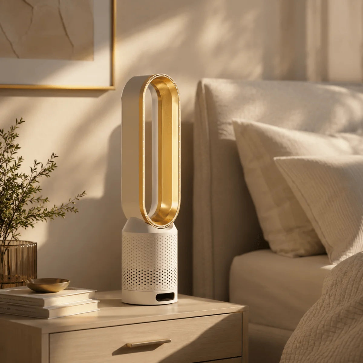 Bladeless Tower Fan Quiet 6 Speeds 90° Oscillation