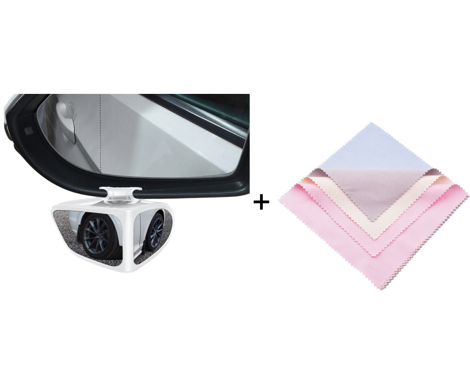 Blind Spot Mirror Dual-Lens 360° Adjustable & Self-Adhesive
