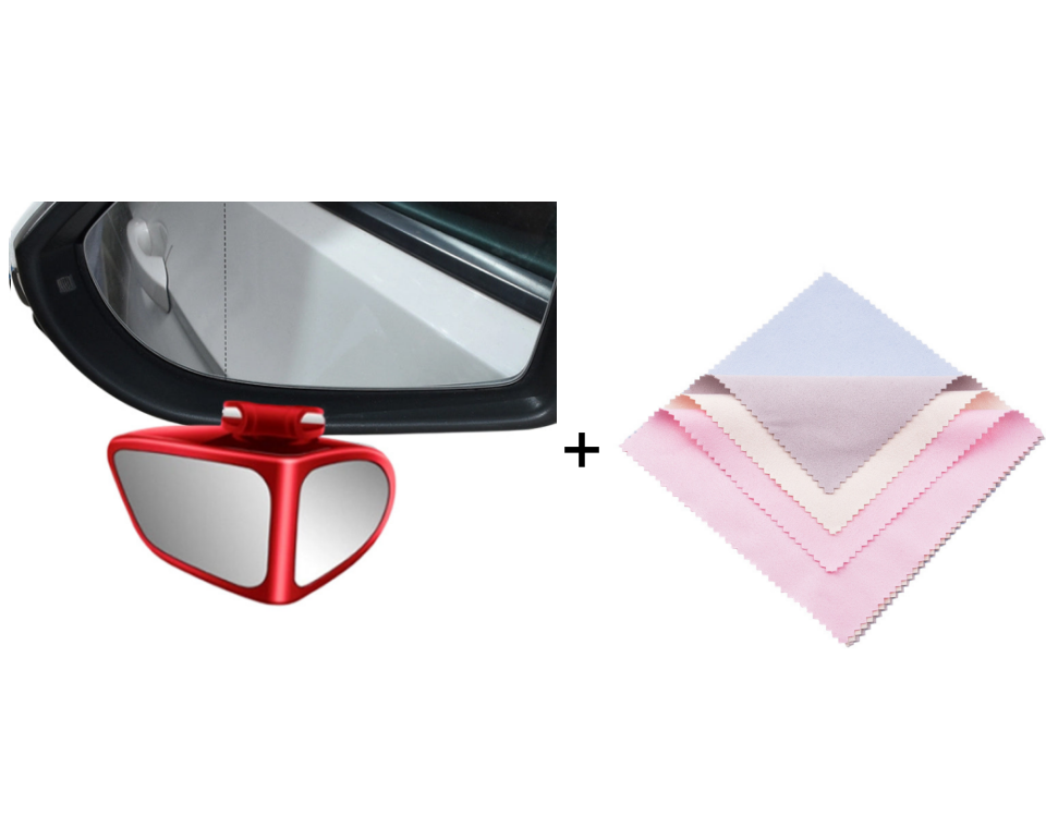 Blind Spot Mirror Dual-Lens 360° Adjustable & Self-Adhesive
