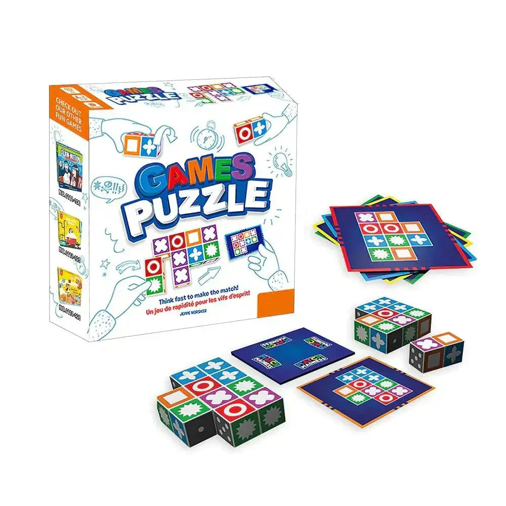 Block Puzzle 5-Piece Set With Cards