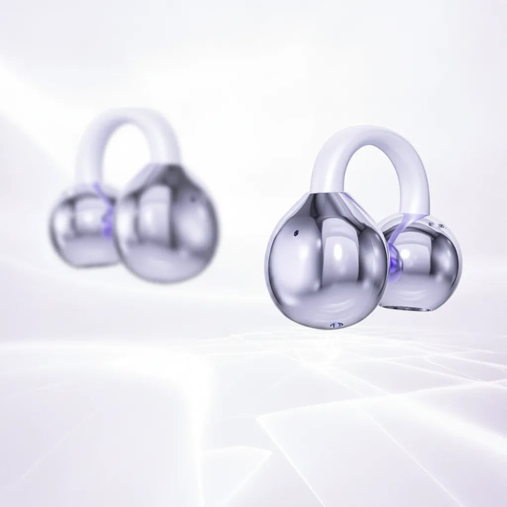Bluetooth Earbuds Open-Ear Clip Multipoint AI Noise Suppression