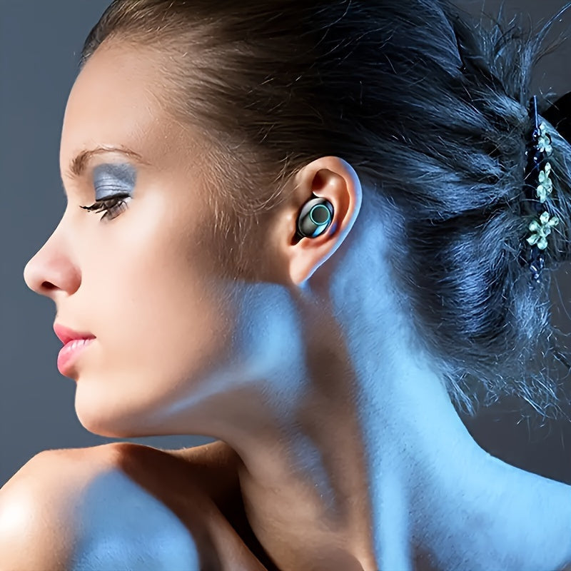 Bluetooth In-Ear Headphones LED Charging Case & Touch Controls