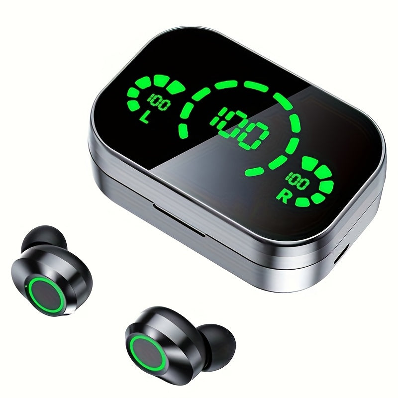 Bluetooth In-Ear Headphones LED Charging Case & Touch Controls