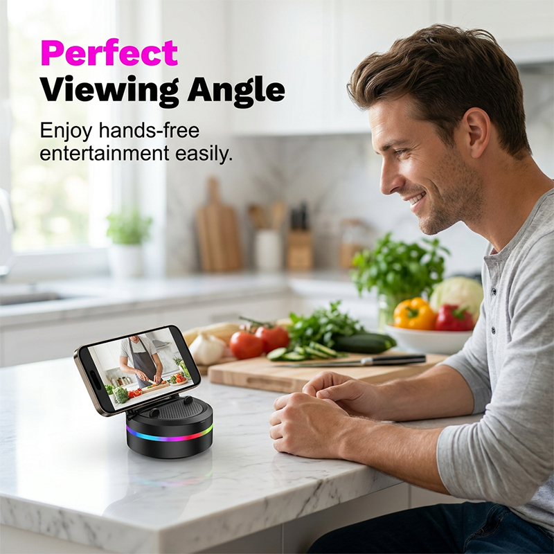 Bluetooth Speaker Phone Stand RGB Lighting