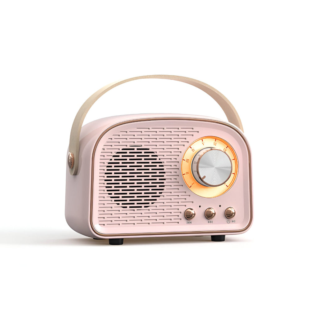 Bluetooth Speaker Retro Wood Finish Rich Bass