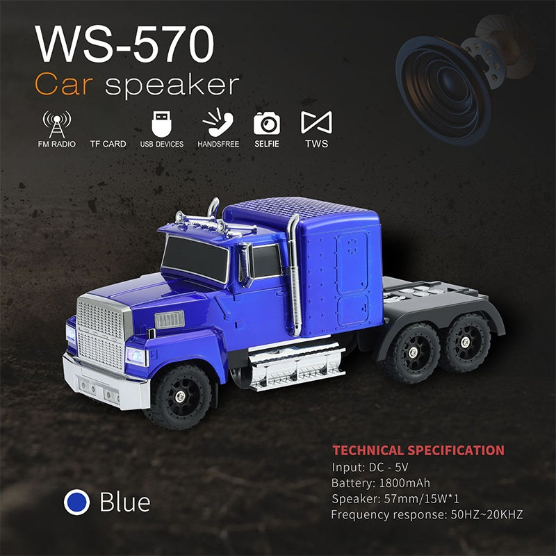 Bluetooth Speaker Truck Design 15W Subwoofer