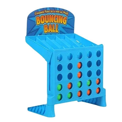 Board Game Four-in-a-Row Compact & Portable