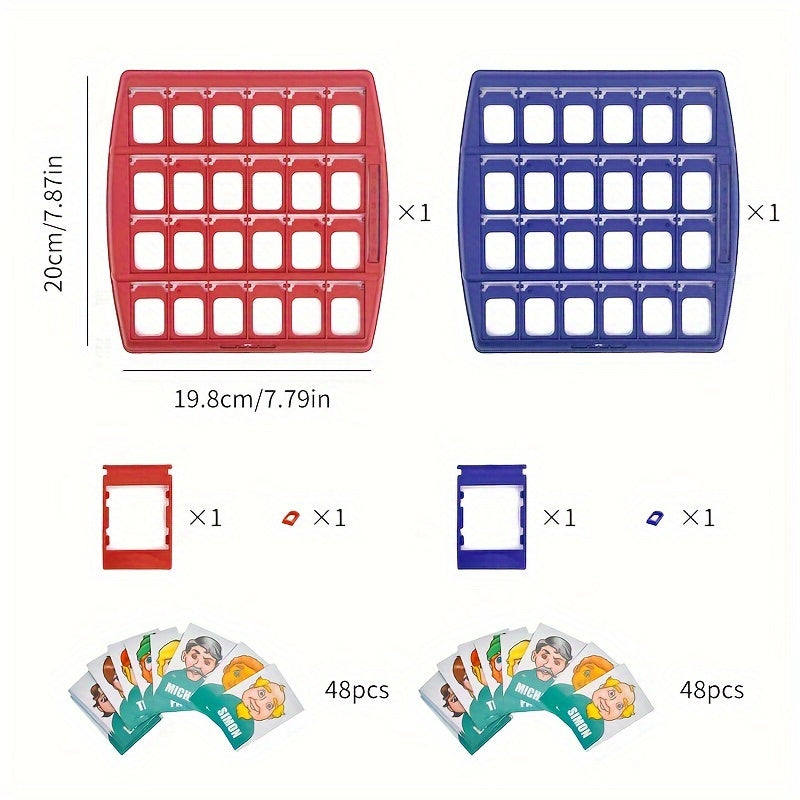 Board Game Guessing Game Compact Plastic Two Player