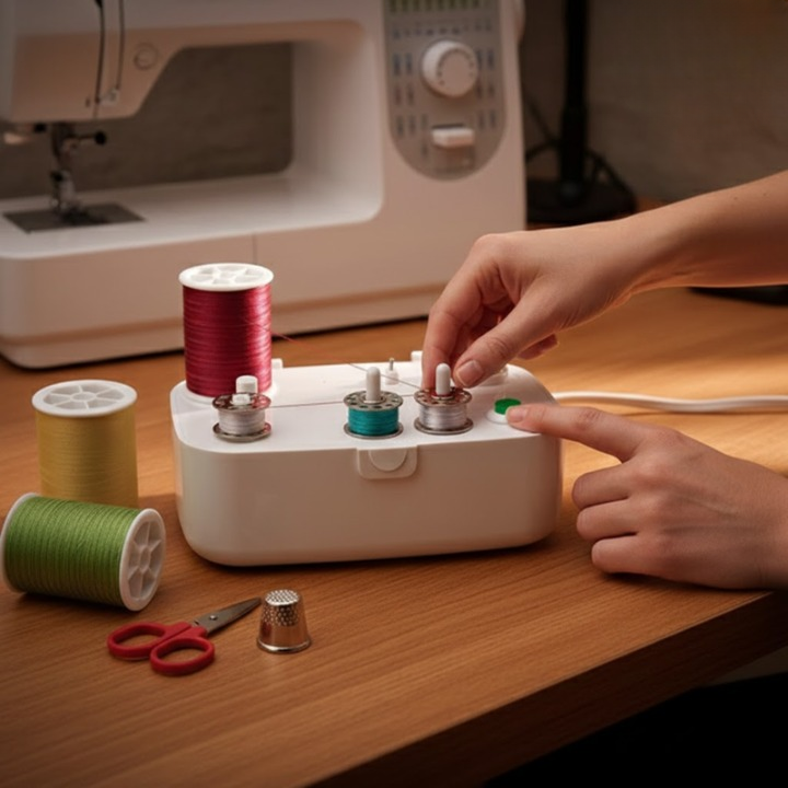 Bobbin Winder Automatic Cord Or Battery Powered