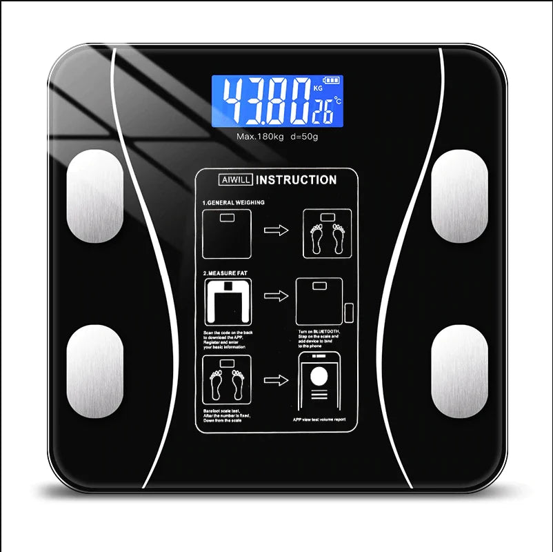 Body Composition Scale App-Connected 11-Metric Analysis