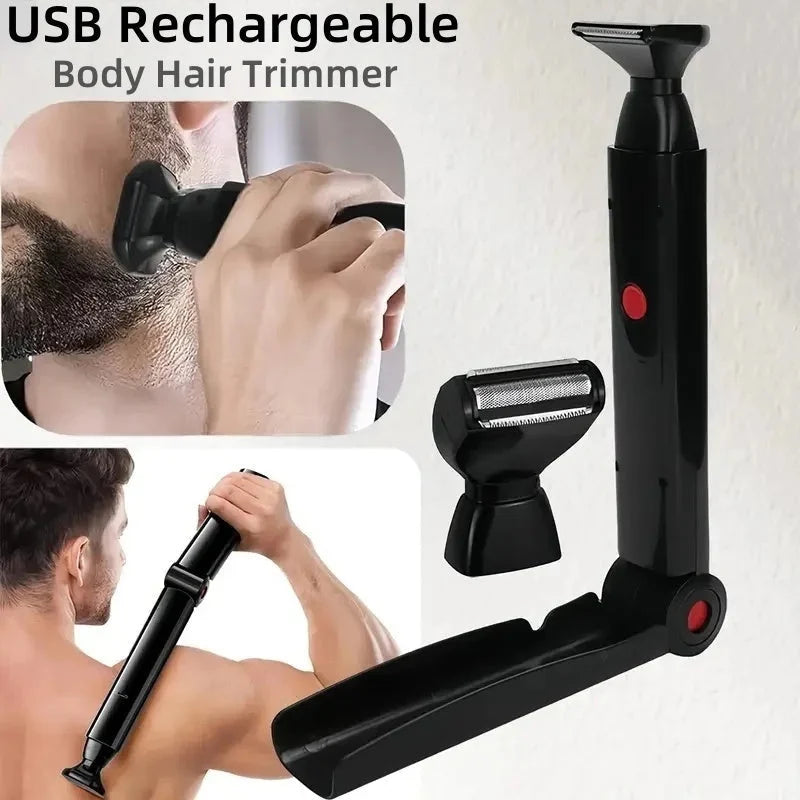Body Shaver Foldable & Extendable Handle Long Battery Life