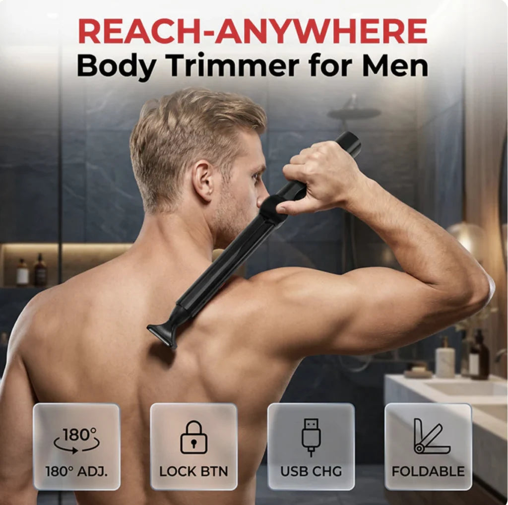 Body Shaver Foldable & Extendable Handle Long Battery Life