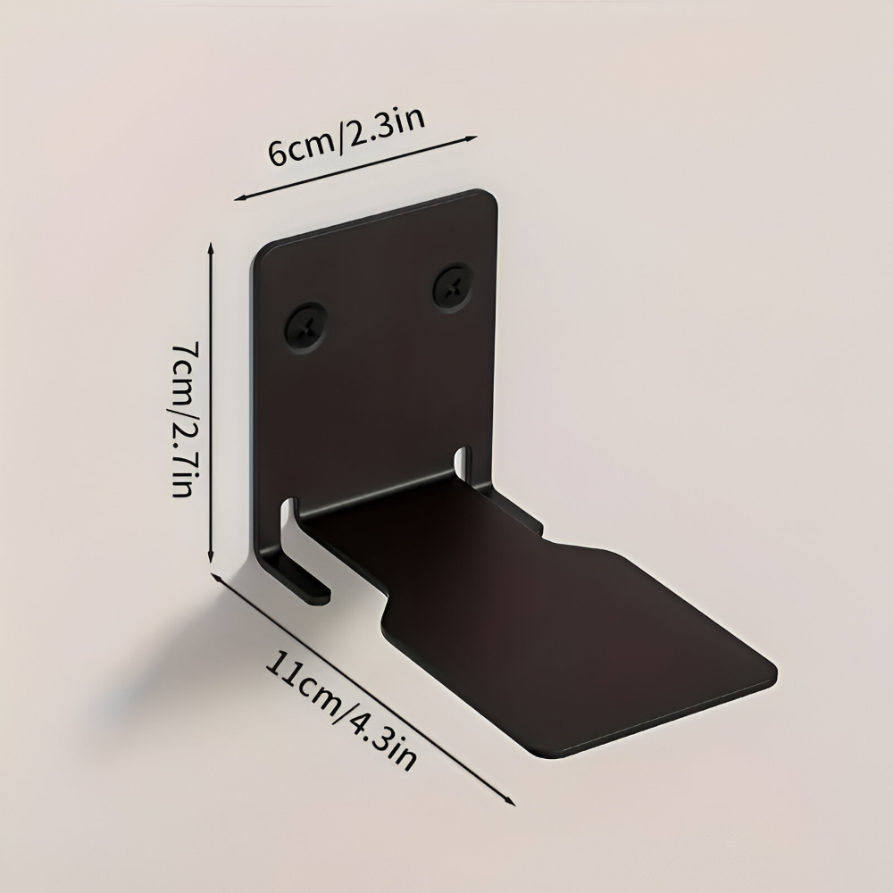 Book Holder Invisible Floating Painted Iron Set of 2