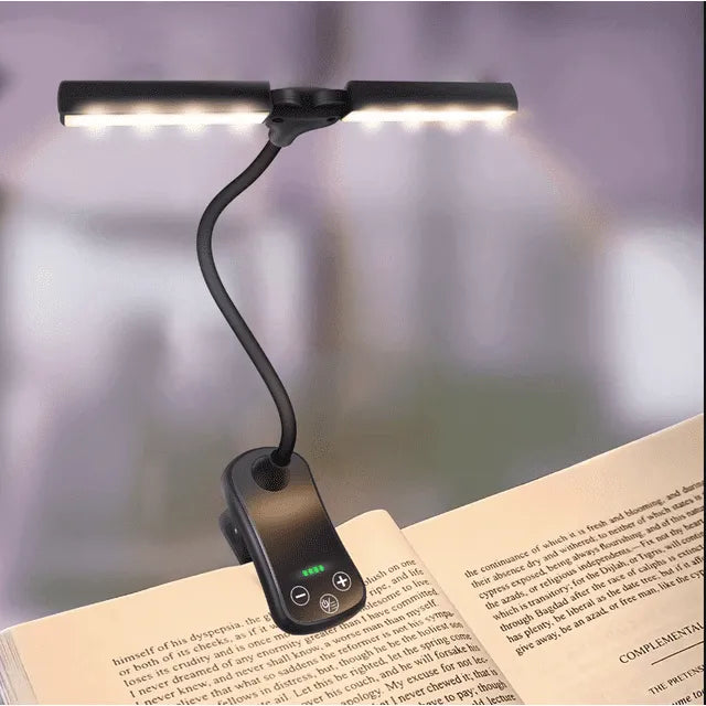 Book Light Rechargeable Flexible Gooseneck Stepless Dimming