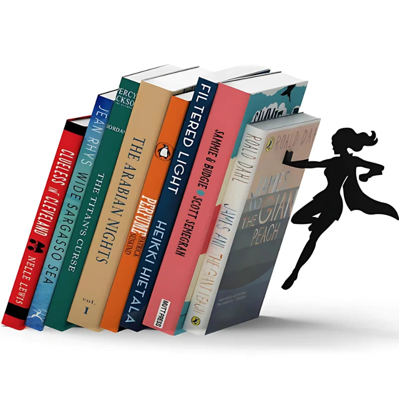 Bookend Magnetic Hold Black Metal