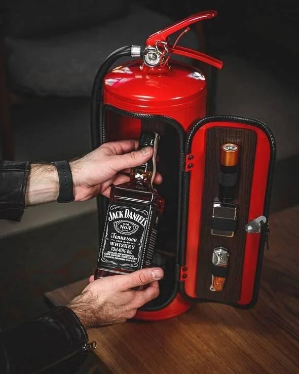 Bottle Holder Fire Extinguisher Lockable Metal