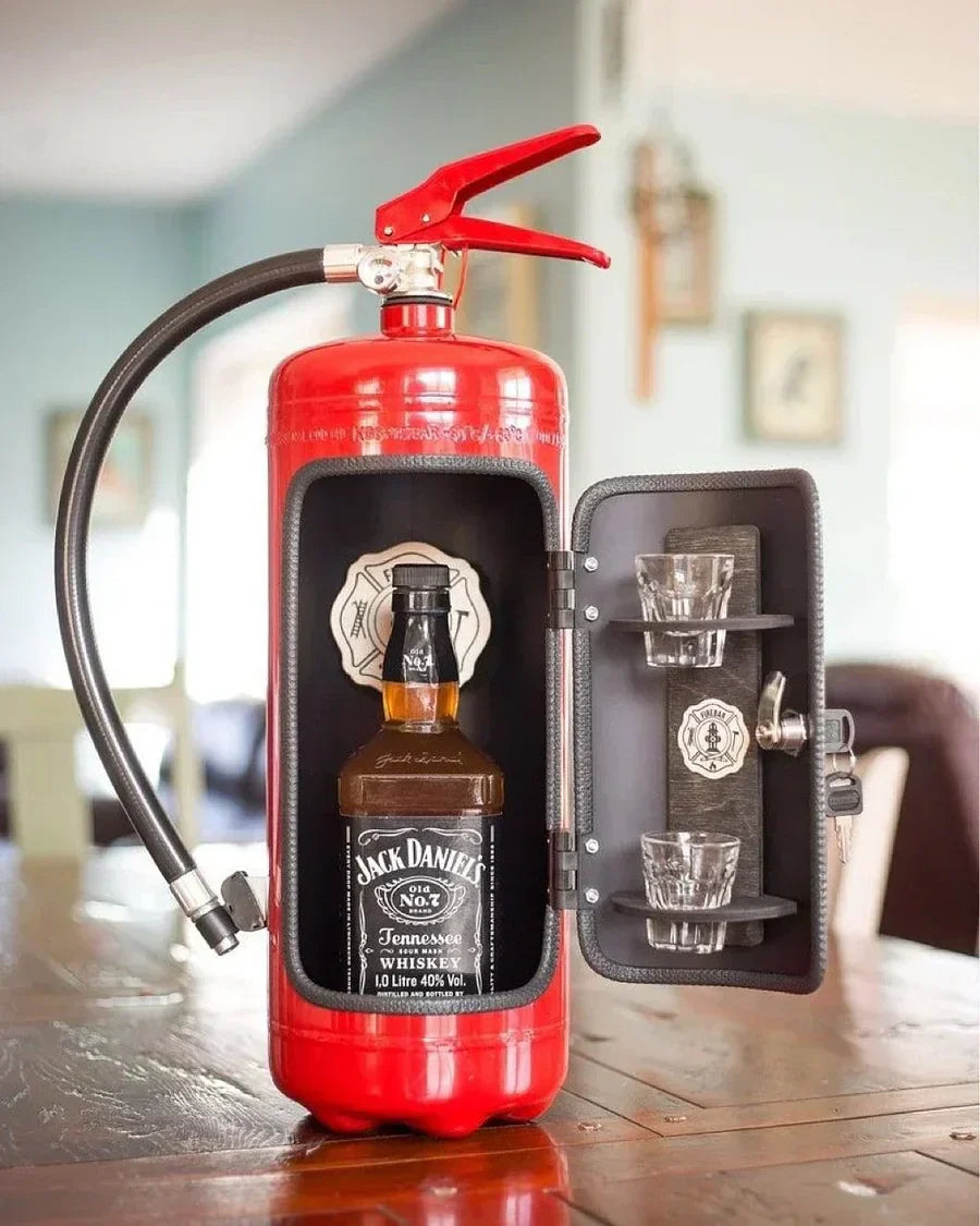 Bottle Holder Fire Extinguisher Lockable Metal