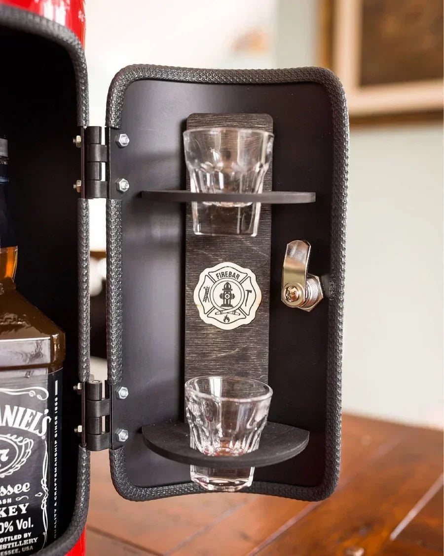 Bottle Holder Fire Extinguisher Lockable Metal