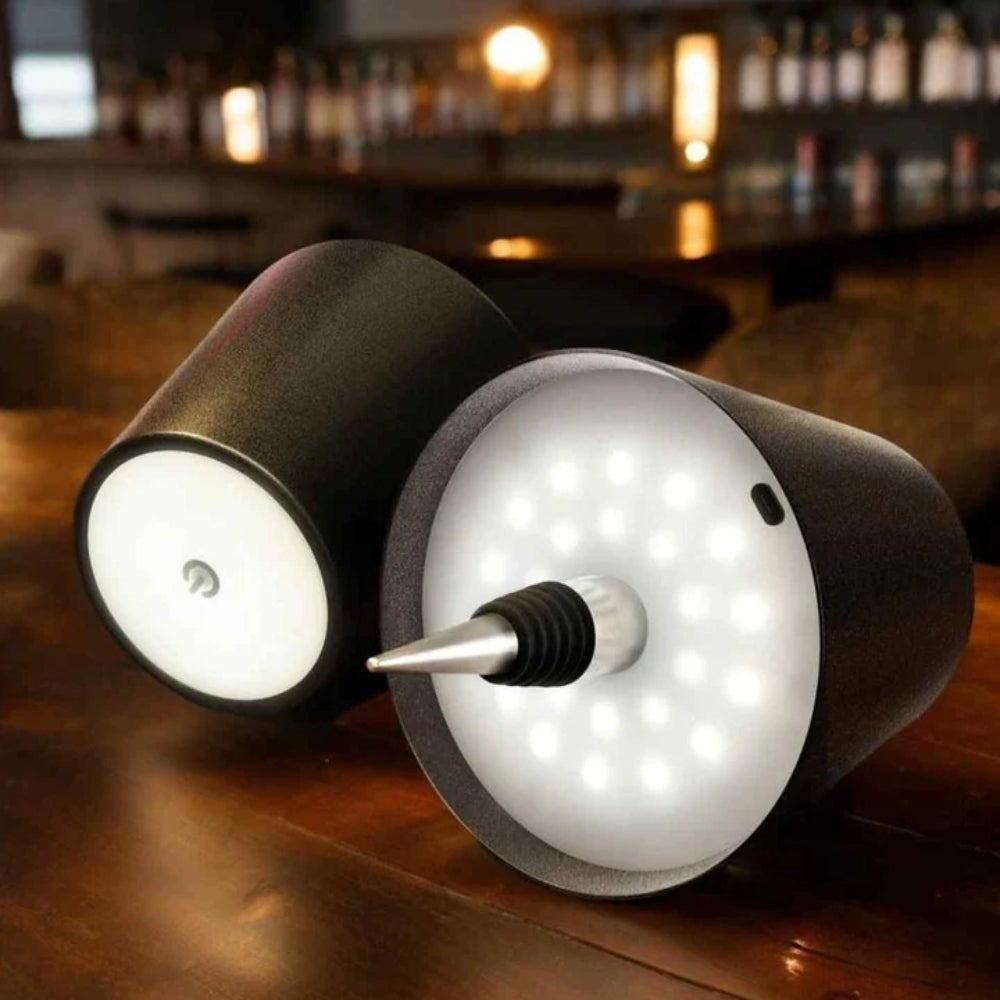 Bottle Lamp Attachment Wireless & Rechargeable Dimmable LED