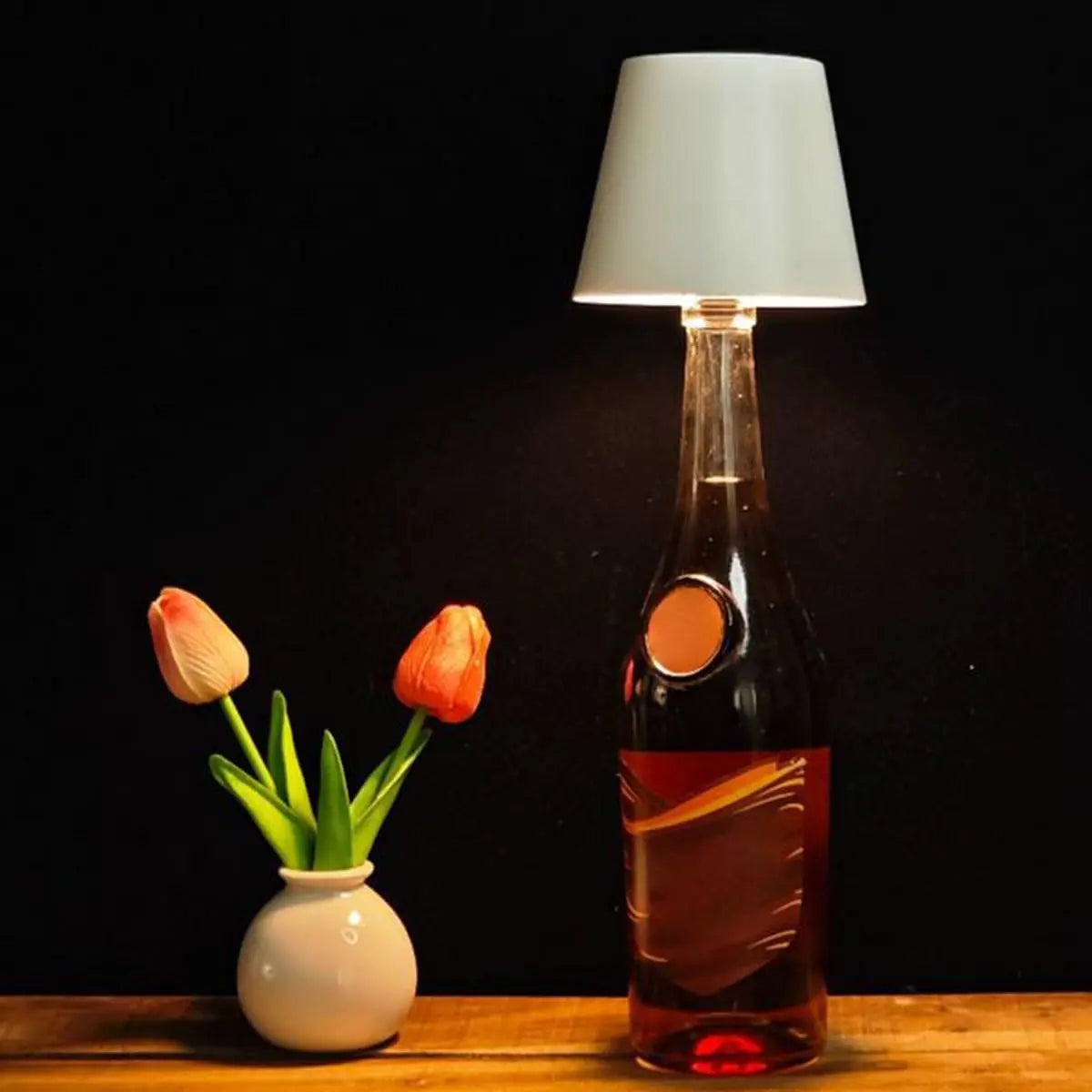 Bottle Lamp USB-Rechargeable Fits Most Bottle Necks