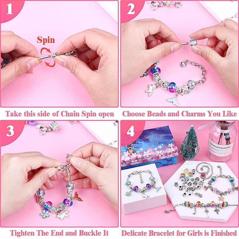 Bracelet Craft Kit 82-Piece BPA-Free Storage Box