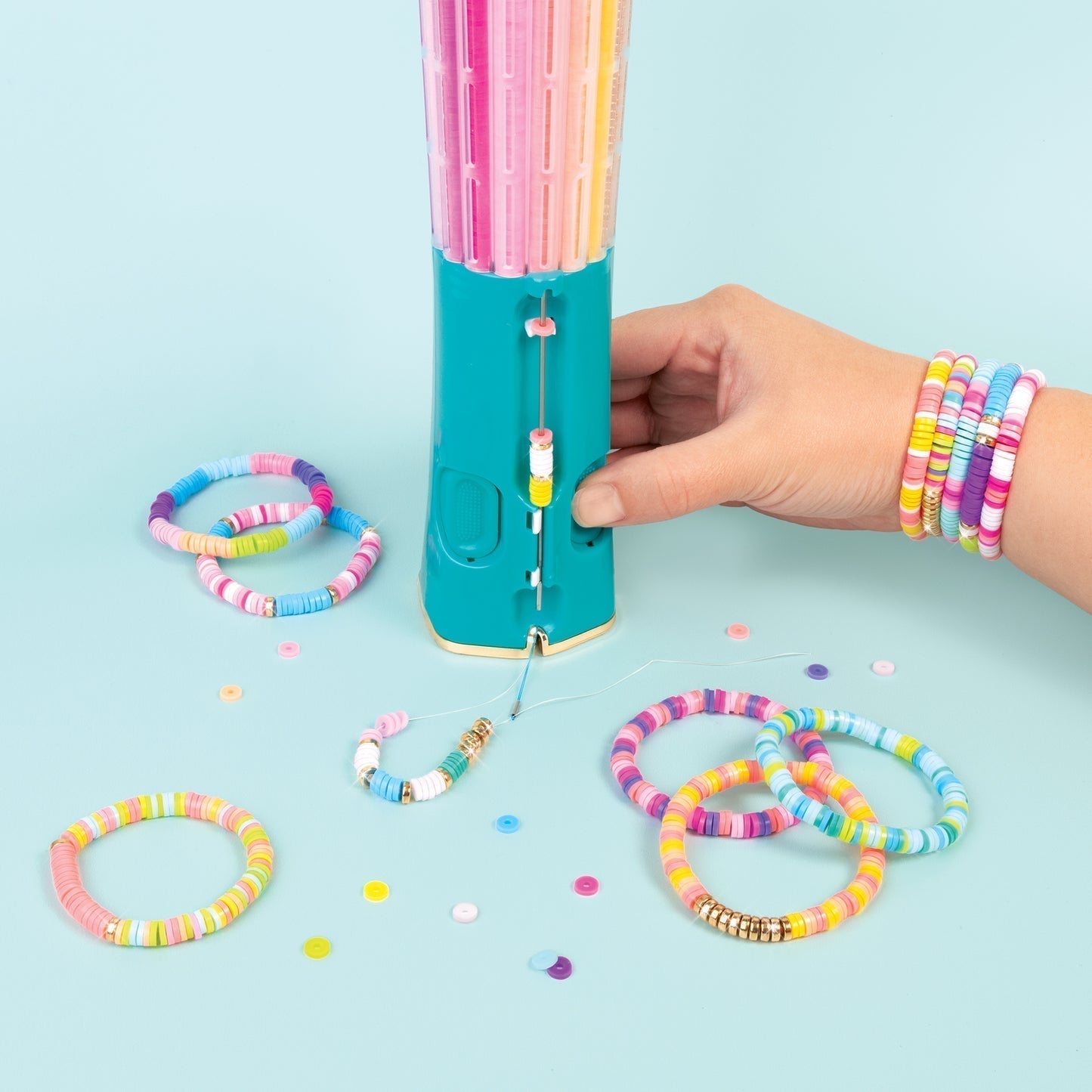 Bracelet Craft Kit Click-Select Bead Carousel Over 2,000 Beads
