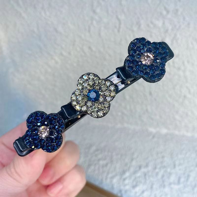 Braided Hair Clips Resin & Rhinestone