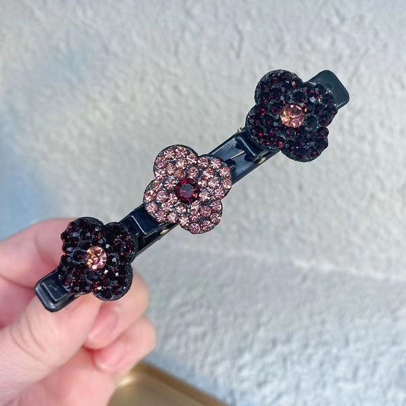Braided Hair Clips Resin & Rhinestone