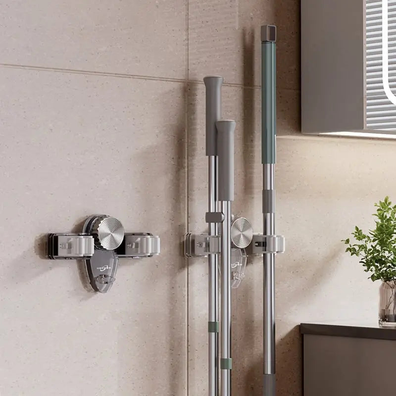 Broom & Mop Holder Suction Cup No Drilling