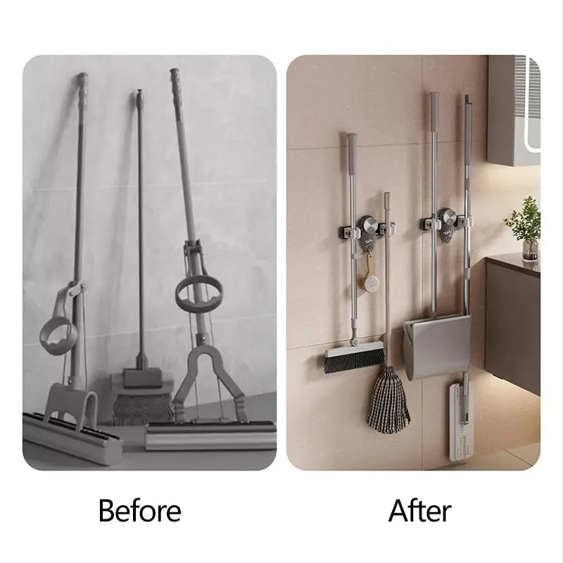 Broom & Mop Holder Suction Cup No Drilling