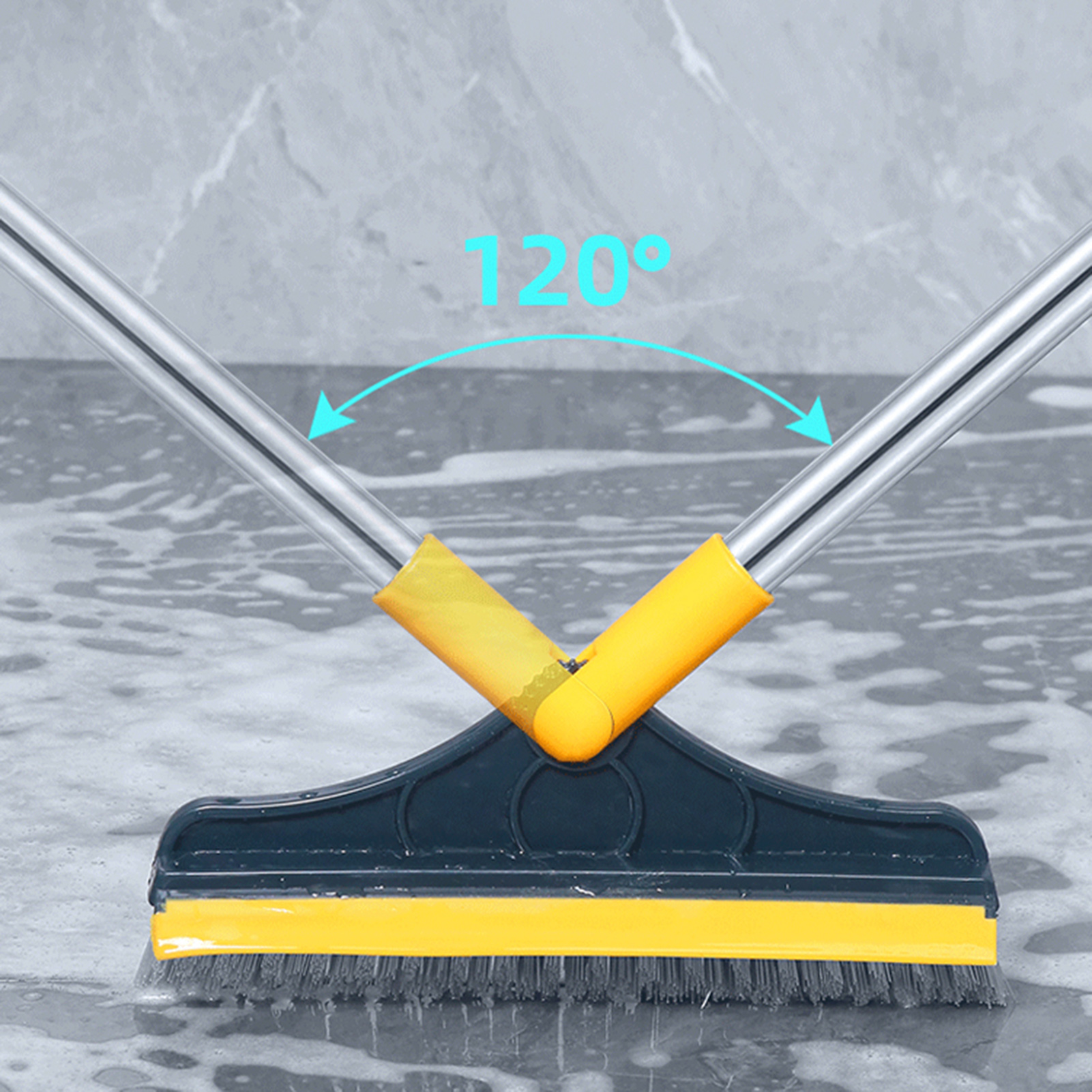 Broom Polypropylene Bristles Versatile & Ergonomic