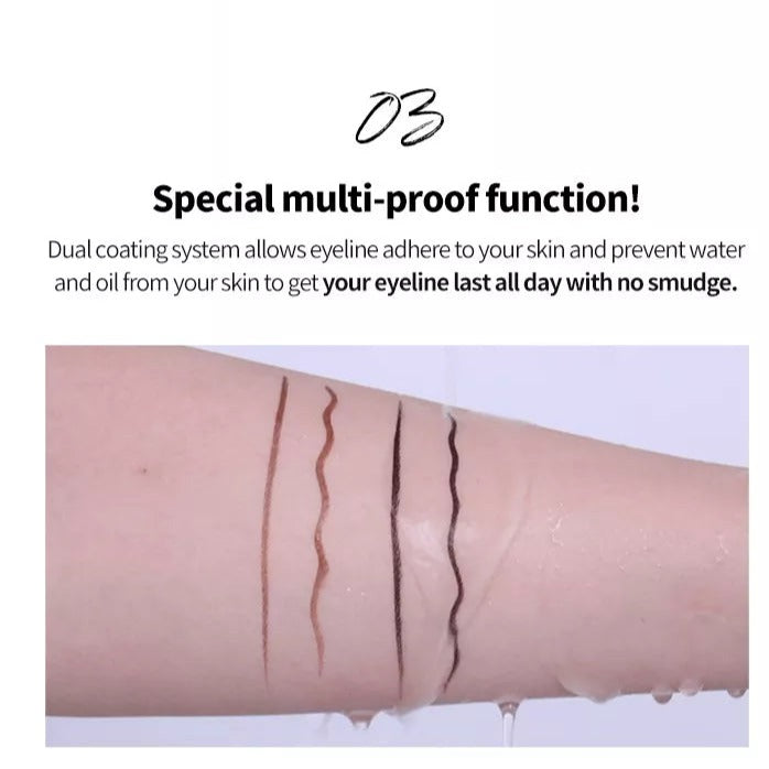 Brush Pen Eyeliner Ultra-Precise Brush Tip Waterproof & Smudge-Proof