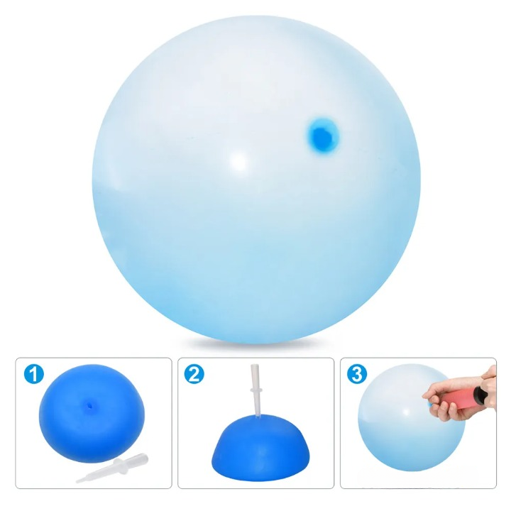 Bubble Ball Tear-Resistant TPR Supports 269 lb