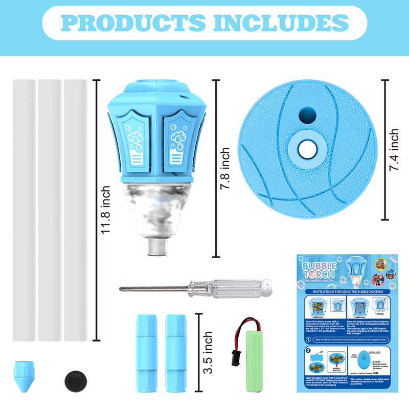 Bubble Machine Lamppost LED Remote Control 50 Meter Range