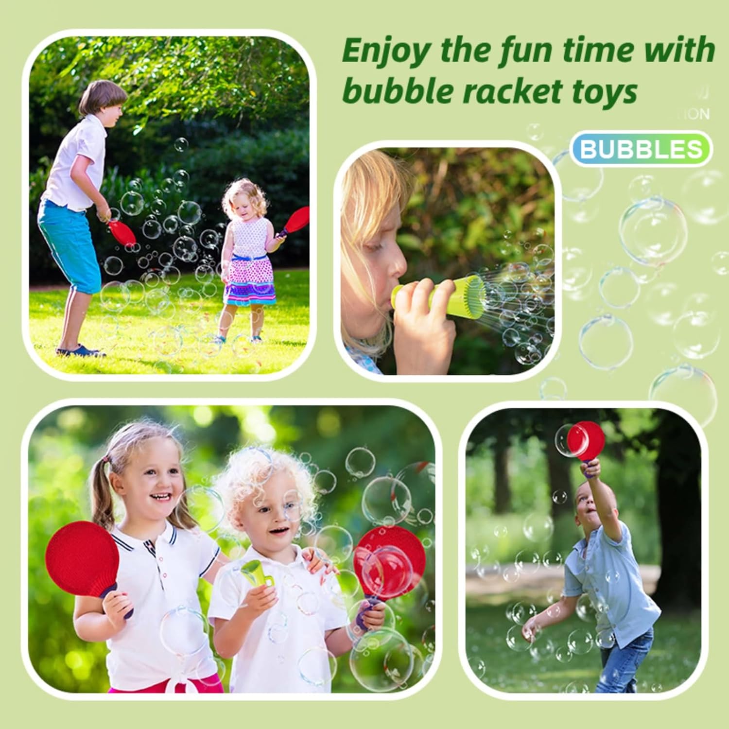 Bubble Paddle Set Hand-Eye Coordination Durable & Child-Safe Plastic