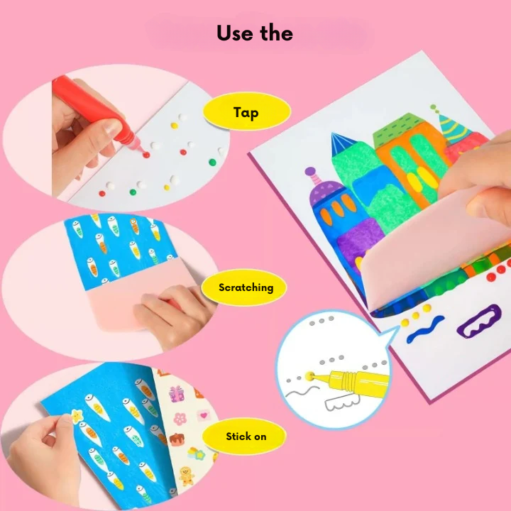 Bubble Popper Rainbow Silicone Concentration Aid