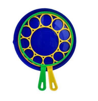 Bubble Wand Set Giant Opening Tray Included Non-Toxic Plastic