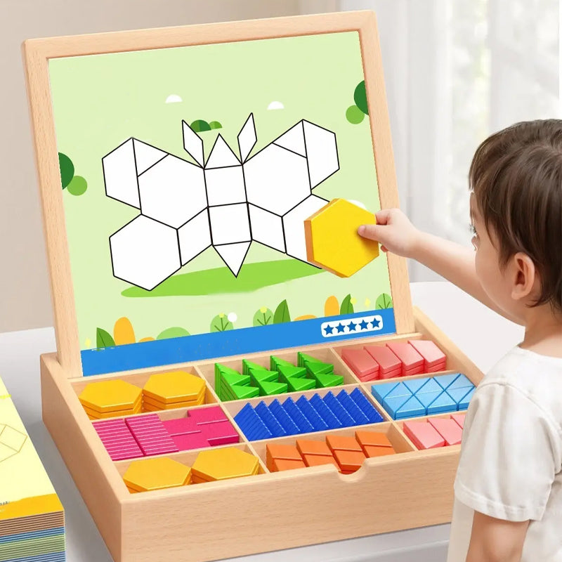 Building Blocks Set Magnetic Sustainably Sourced Wood
