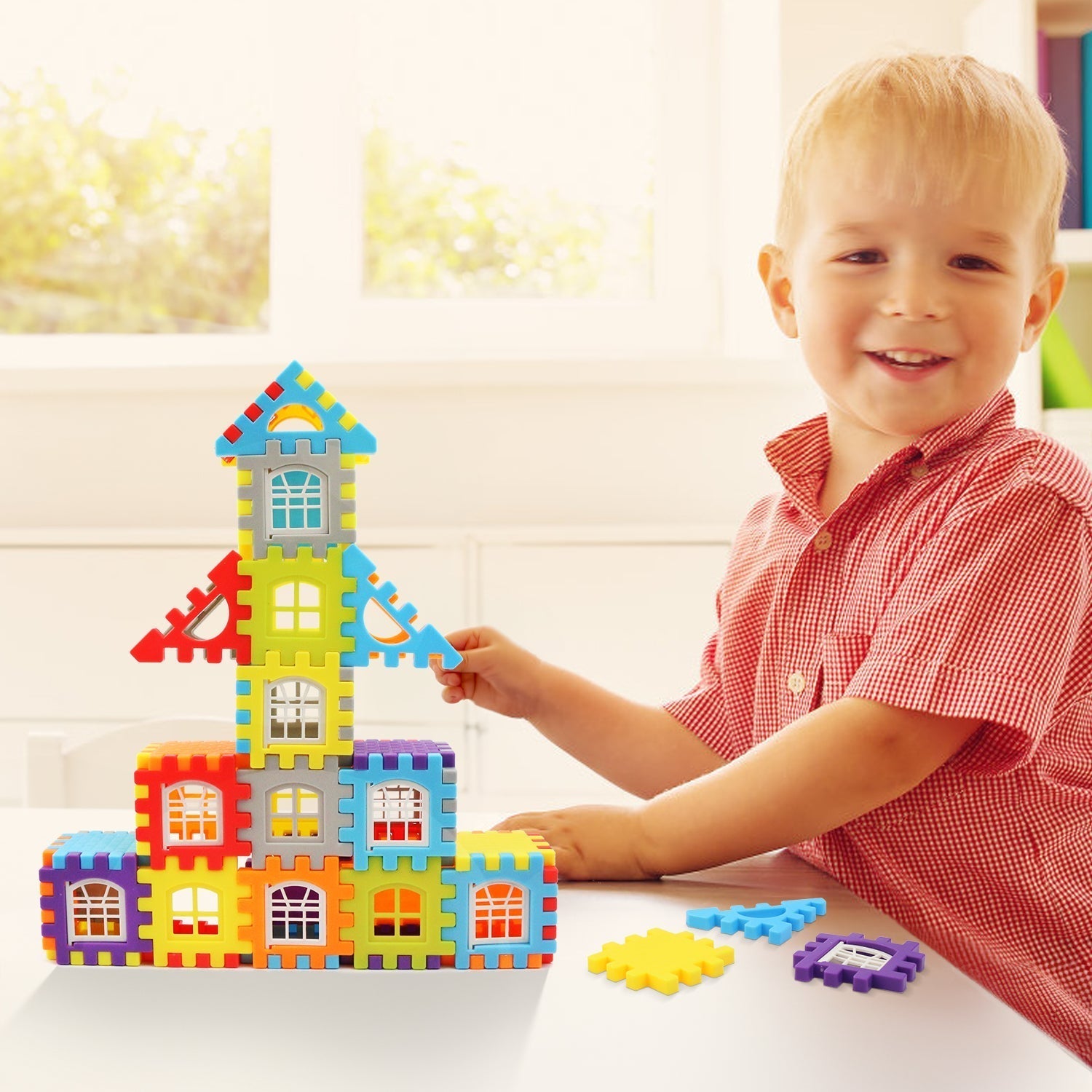 Building Blocks Snap-Together Non-Toxic 48 Pieces
