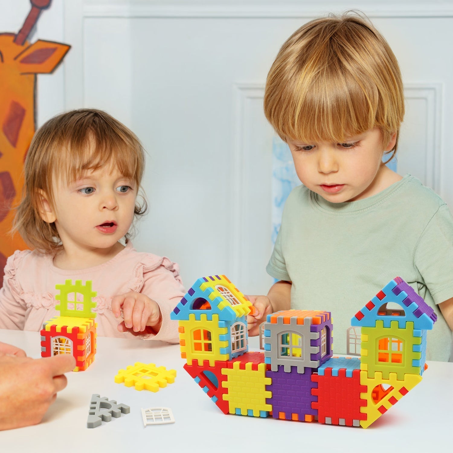 Building Blocks Snap-Together Non-Toxic 48 Pieces