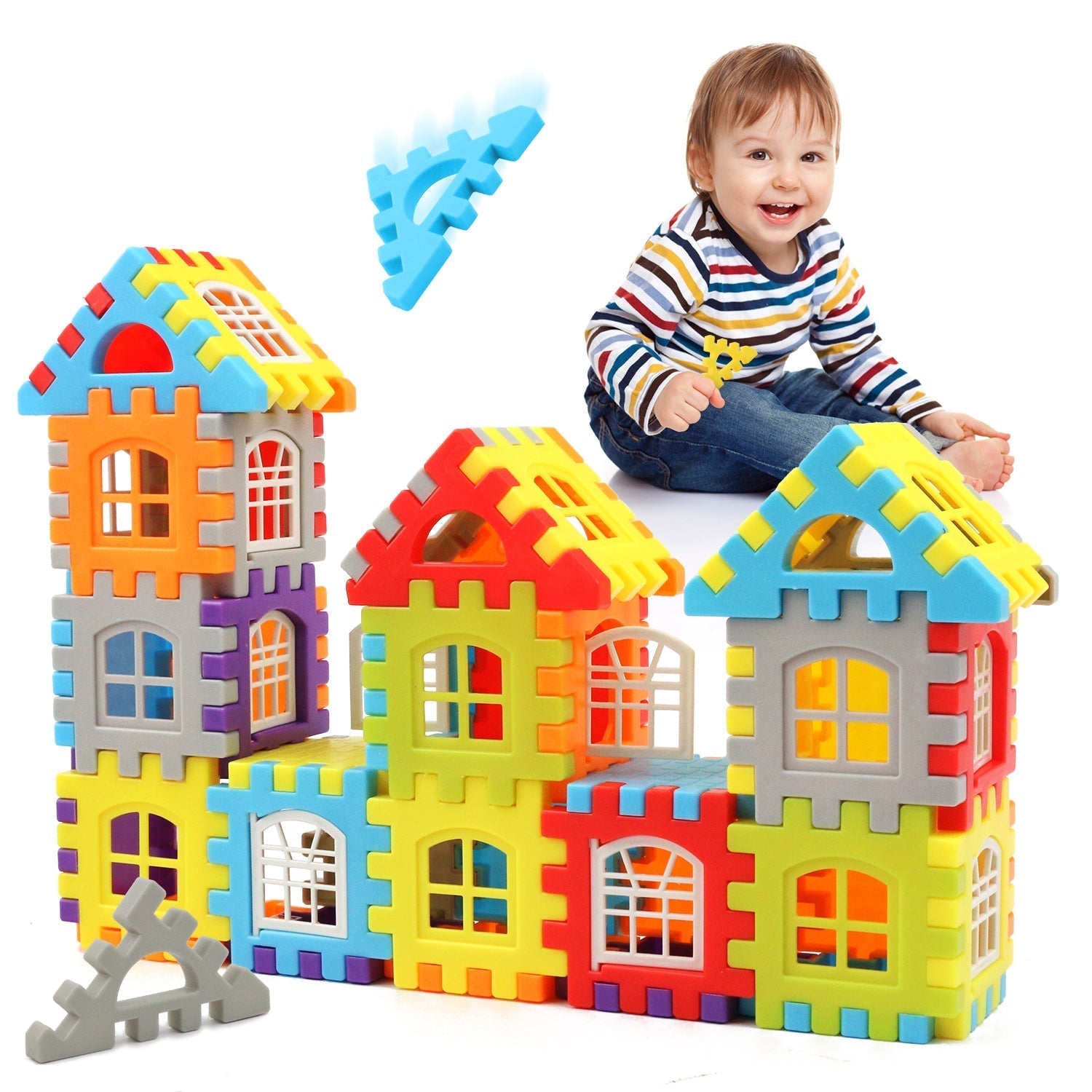 Building Blocks Snap-Together Non-Toxic 48 Pieces