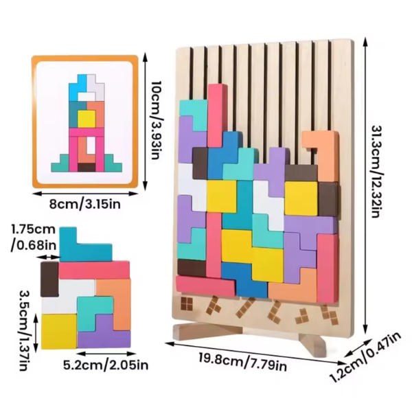 Building Blocks Wooden Montessori Non-Toxic