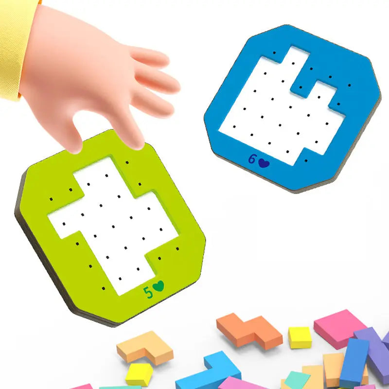 Building Set 108 Pieces 20 Task Cards Eco-Friendly
