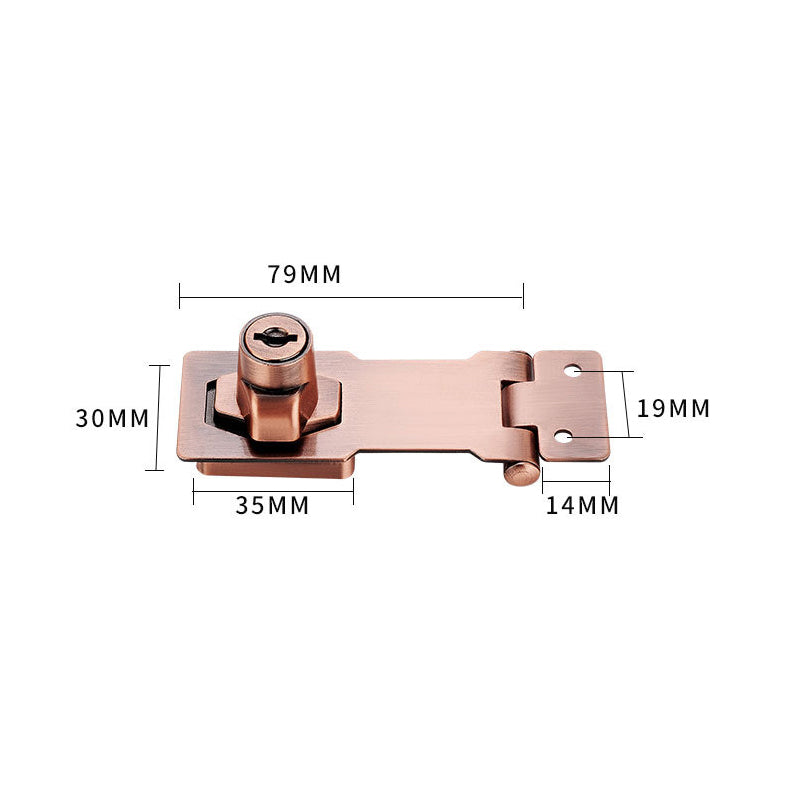 Cabinet Door Lock Zinc Alloy Two Keys