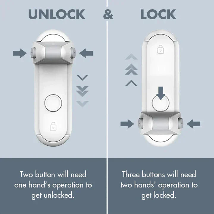 Cabinet Lock Self-Adhesive No-Drill