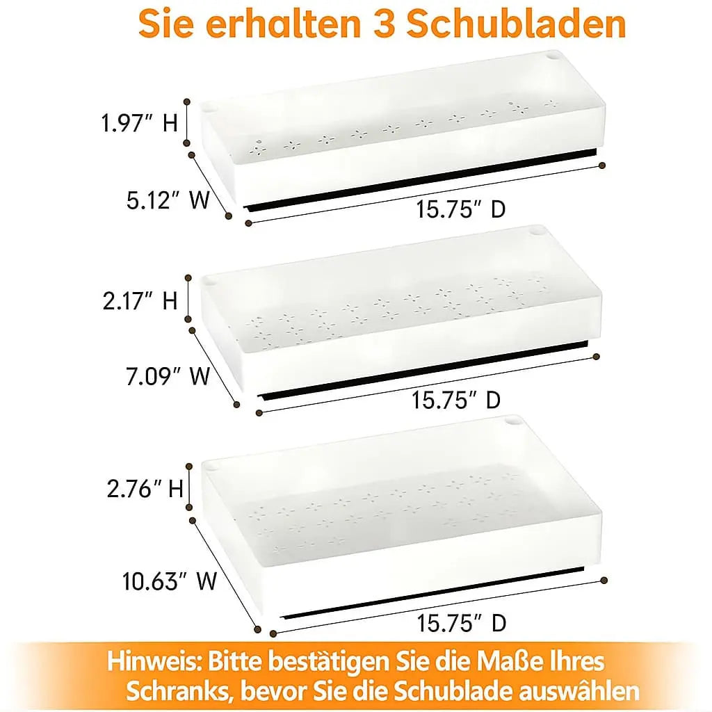 Cabinet Organizer Extendable Quiet Sliding Nano-Tape 55 lb Load