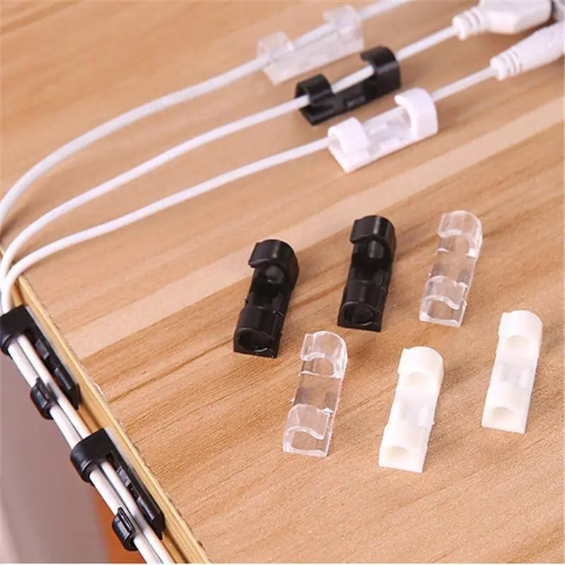 Cable Clips Self-Adhesive Strong Hold 20 Pack